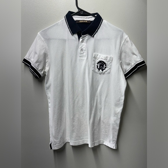 BLACK FRIDAY SALE | Roberto Cavalli Crest Polo Shirt - Picture 1 of 7